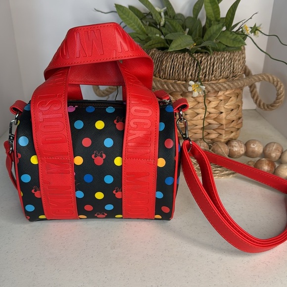 Disney Parks The Minnie Mouse ROCKIN' MY DOTS Satchel Purse - Picture 3 of 8
